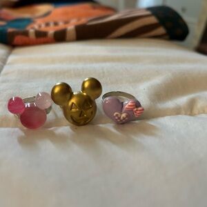 Disney Mickey Mouse shaped costume adjustable ring rings from small shop NEW